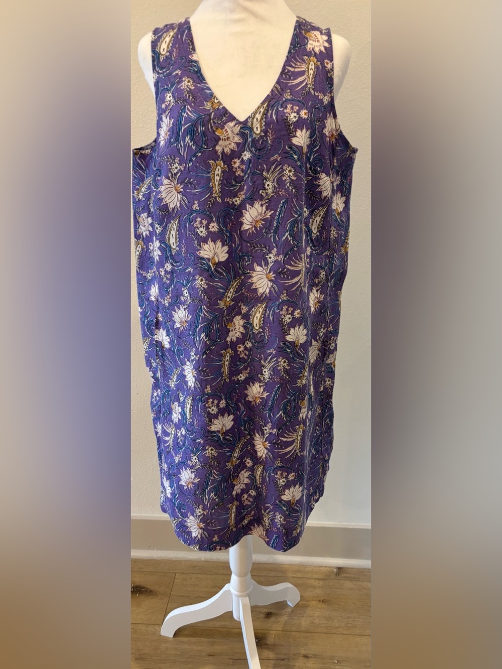 J. Jill cute linen sleeveless dress size medium